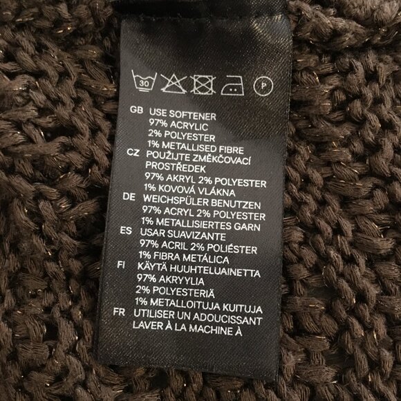 [H&M] Sparkly Brown Knit Shrug | S | Good - Picture 10 of 11